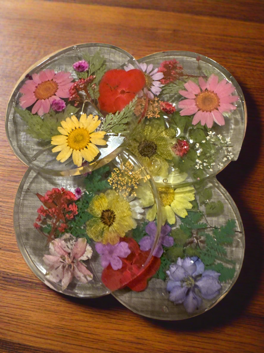 Floral coasters