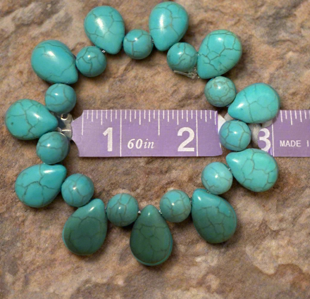 Turquoise bracelet 2.5 in