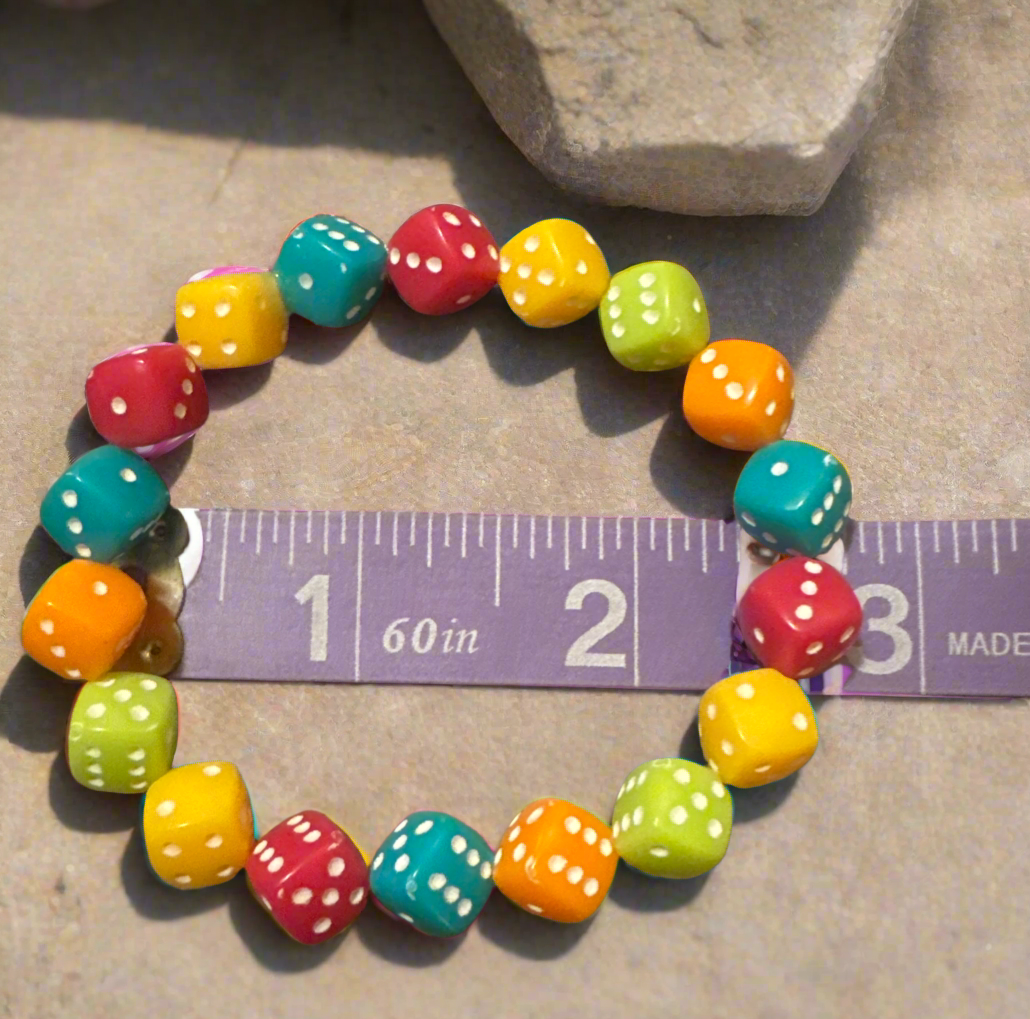 Dice bracelet 2.5 in