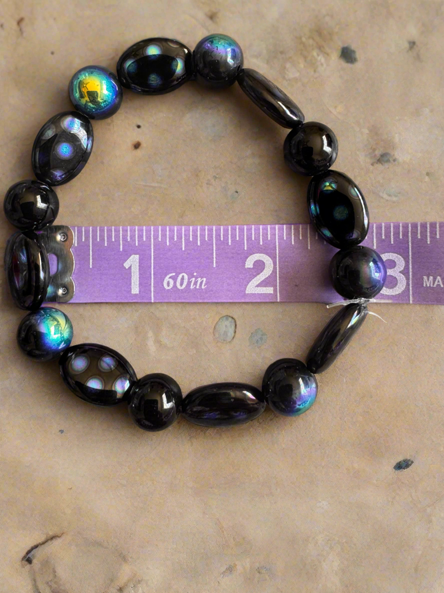 Black and green bracelet