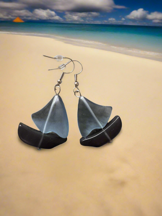 Sale boat earrings